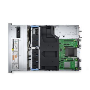 Сървър Dell PowerEdge R550, Chassis 8 x 3.5" (SAS, SATA), Intel Xeon Silver 4310, 32GB (2x16GB DDR4 RDIMM), 1x480GB SSD SATA RI, Rails Without CA, Bezel, Front PERC H755 Front Load, iDRAC9 Enterprise 15G, Dual 1100W Titanium, 3Y Basic Onsite
