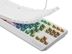 Keyboard Genesis Gaming Keyboard Thor 230 TKL US RGB Mechanical Outemu Brown White Hot Swap