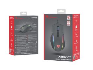 Mouse Genesis Gaming Mouse Xenon 220 6400dpi with Software Illuminated Black
