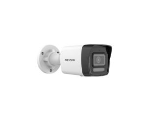 Camera HikVision 4 MP Smart Hybrid Light Fixed Bullet Network Camera, 4 mm, IR, White Light up to 30m, H.265+, IP67, built-in microphone, micro SDXC (512GB), 12Vdc/PoE 6.5W