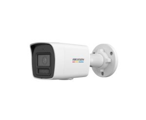 Camera HikVision 4 MP ColorVu with Smart Hybrid Light Fixed Bullet Network Camera, 4 mm, F1.0, IR, White Light up to 30m, H.265+, IP67, built-in microphone, 12Vdc/PoE 7.5W