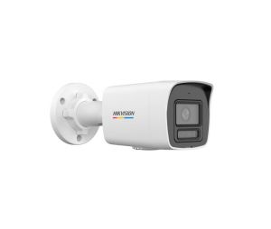 Camera HikVision 4 MP ColorVu with Smart Hybrid Light Fixed Bullet Network Camera, 4 mm, F1.0, IR, White Light up to 30m, H.265+, IP67, built-in microphone, 12Vdc/PoE 7.5W