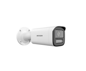 Camera HikVision 4 MP Dual Light MD 2.0 Varifocal Bullet Network Camera, 2.8 to 12 mm, F1.6, IR, White Light up to 50m, H.265+, IP67, built-in microphone, built-in memory card slot (up to 512 GB), 12Vdc/PoE 12.9W