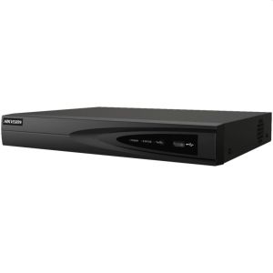 Рекордер HikVision Network recorder, 16 IP Cameras, up to 8 MP (4x1080p/1x4K), H.265, 1 SATA HDD up to 8TB, 2 USB, 100Mbit; Video input: HDMI 4K, VGA 1080p