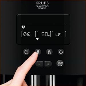 Coffee machine Krups EA817010, Espresso Automat Arabica, espresso machine, 1450W, 15 bar, 1.7l, Black