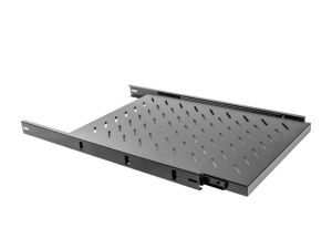 Lanberg accessory 19" sliding shelf 1U / 465x750mm, max load capacity up to 60kg, black