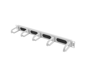 Accessory Lanberg 19" cable management AK-1203-S brush panel 5 rings- type b 1U, gray