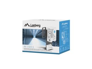 Accessory Lanberg closed-loop thermostat 10A for rack cabinets with 19" ear and terminal block, gray