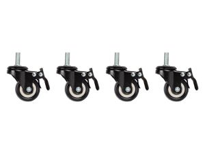 Accessory Lanberg castors x4 with thread and brake for wall mounting 19" cabinets