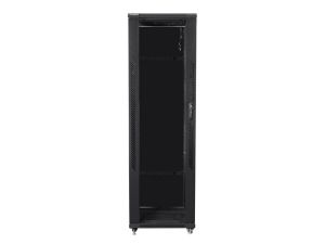 Communication cabinet Lanberg rack cabinet 19" free-standing 42U / 600x1000 self-assembly flat pack, black