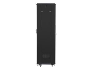 Communication cabinet Lanberg rack cabinet 19" free-standing 42U / 600x600 self-assembly flat pack, black