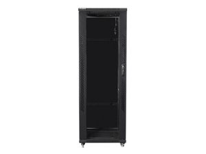 Communication cabinet Lanberg rack cabinet 19" free-standing 37U / 600x800 self-assembly flat pack, black