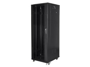 Communication cabinet Lanberg rack cabinet 19" free-standing 37U / 600x800 self-assembly flat pack, black