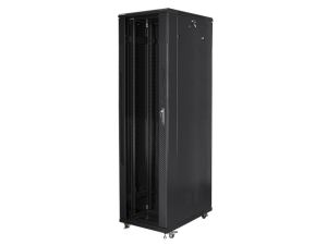 Communication cabinet Lanberg rack cabinet 19" free-standing 47U / 800x1000 self-assembly flat pack, black