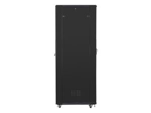 Communication cabinet Lanberg rack cabinet 19" free-standing 47U / 800x1000 self-assembly flat pack, black