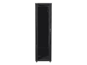 Communication cabinet Lanberg rack cabinet 19" free-standing 37U / 800x800 self-assembly flat pack, black