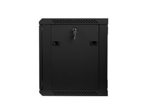Комуникационен шкаф Lanberg rack cabinet 19" wall-mount 9U / 600x450 for self-assembly (flat pack), black