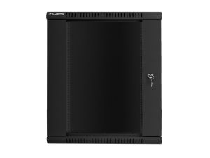 Communication cabinet Lanberg rack cabinet 19" wall-mount 15U / 600x450 for self-assembly (flat pack), black