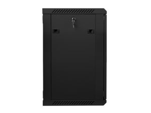 Communication cabinet Lanberg rack cabinet 19" wall-mount 15U / 600x450 for self-assembly (flat pack), black
