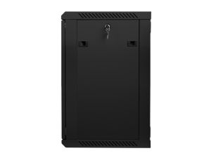Communication cabinet Lanberg rack cabinet 19" wall-mount 15U / 600x450 for self-assembly (flat pack), black