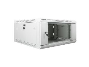 Communication cabinet Lanberg rack cabinet 19" wall-mount 4U / 600x600 for self-assembly (flat pack), gray
