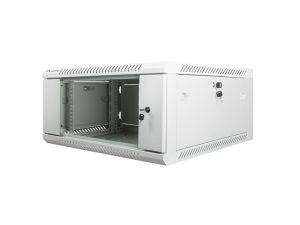 Communication cabinet Lanberg rack cabinet 19" wall-mount 4U / 600x600 for self-assembly (flat pack), gray