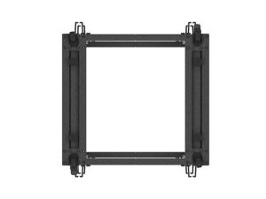 Комуникационен шкаф Lanberg open rack 19" 15U 600x600-1100 adjustable black