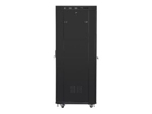 Communication cabinet Lanberg rack cabinet 19" free-standing 37U/600x800 (flat pack) with glass door lcd black v2