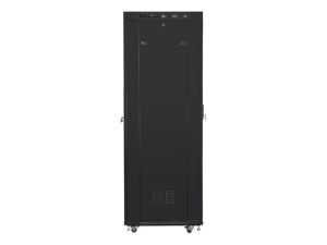 Communication cabinet Lanberg rack cabinet 19" free-standing 42U/600x800 (flat pack) with mesh door lcd black v2