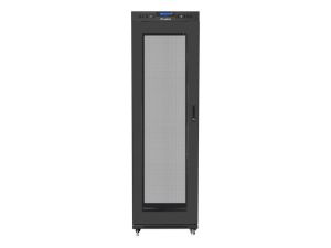 Communication cabinet Lanberg rack cabinet 19" free-standing 42U/600x800 (flat pack) with mesh door lcd black v2