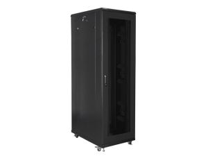 Communication cabinet Lanberg rack cabinet 19" free-standing 42U/800x1000 (flat pack) with mesh door black