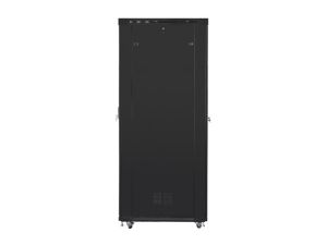 Communication cabinet Lanberg rack cabinet 19" free-standing 47U/800x1200 (flat pack) with glass door lcd black v2