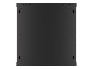 Communication cabinet Lanberg rack cabinet 19" wall-mount 12U/600x450 for self-assembly with metal door black (flat pack)