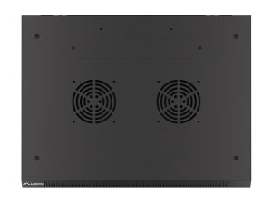 Communication cabinet Lanberg rack cabinet 19" wall-mount 12U/600x450 for self-assembly with metal door black (flat pack)