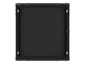 Communication cabinet Lanberg rack cabinet 19" wall-mount 12U/600x450 for self-assembly with metal door black (flat pack)