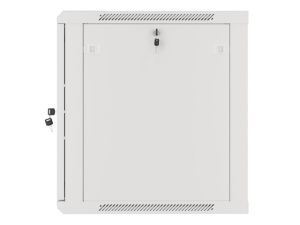 Communication cabinet Lanberg rack cabinet 19" wall-mount 12U/600x600 for self-assembly with metal door gray (flat pack)