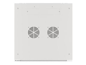 Communication cabinet Lanberg rack cabinet 19" wall-mount 12U/600x600 for self-assembly with metal door gray (flat pack)