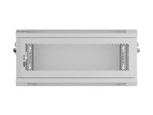 Communication cabinet Lanberg rack cabinet 19" wall-mount 4U/600x450 with perforated door gray (flat pack)