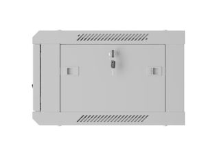 Communication cabinet Lanberg rack cabinet 19" wall-mount 4U/600x450 with perforated door gray (flat pack)
