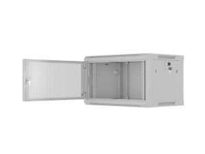 Communication cabinet Lanberg rack cabinet 19" wall-mount 6U/600x450 with perforated door gray (flat pack)