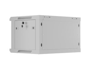 Communication cabinet Lanberg rack cabinet 19" wall-mount 6U/600x450 with perforated door gray (flat pack)