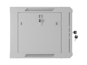 Communication cabinet Lanberg rack cabinet 19" wall-mount 6U/600x450 with perforated door gray (flat pack)