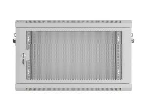 Communication cabinet Lanberg rack cabinet 19" wall-mount 6U/600x450 with perforated door gray (flat pack)