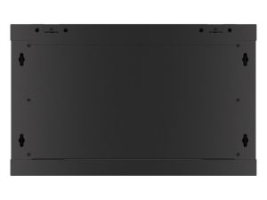 Communication cabinet Lanberg rack cabinet 19" wall-mount 6U/600x600 for self-assembly with metal door black (flat pack)