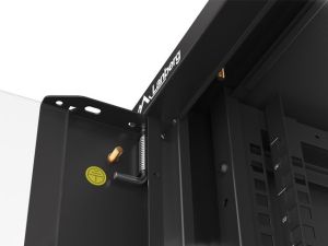 Communication cabinet Lanberg rack cabinet 19" wall-mounted 4U 600 fast assembly (flat pack) black