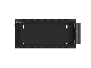 Communication cabinet Lanberg rack cabinet 19" wall-mounted 4U 600 fast assembly (flat pack) black
