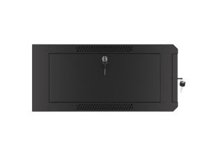 Communication cabinet Lanberg rack cabinet 19" wall-mounted 4U 600 fast assembly (flat pack) black