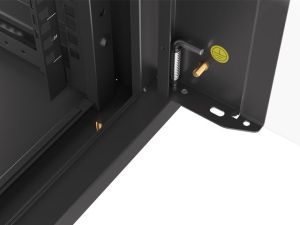 Communication cabinet Lanberg rack cabinet 19" wall-mounted 4U 600 fast assembly (flat pack) black