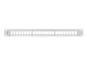 Patch panel Lanberg patch panel blank 24 port 1U for keystone modules gray