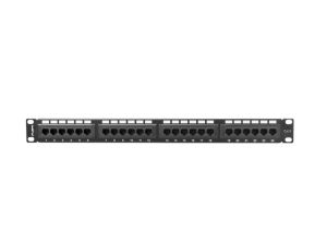 Patch panel Lanberg patch panel 24 port 1U CAT.6, black